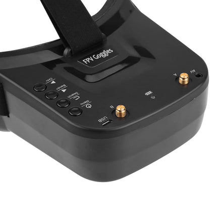 VGEBY FPV aizsargbrilles, 3 collu 480 * 320 displejs 5.8G 40 kanāli Mini FPV aizsargbrilles Iebūvēts 3.7V 1200mAh akumulators FPV dronam kvadrokopteram