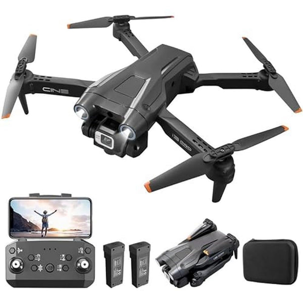 Mingfuxin salokāms drons ar kameru iesācējiem, RC kvadrokoptera drons ar lietotni WIFI FPV tiešraides video, augstuma noturēšana, bezgalvas režīms, vienas taustiņa pacelšanās un nosēšanās pieaugušajiem un bērniem