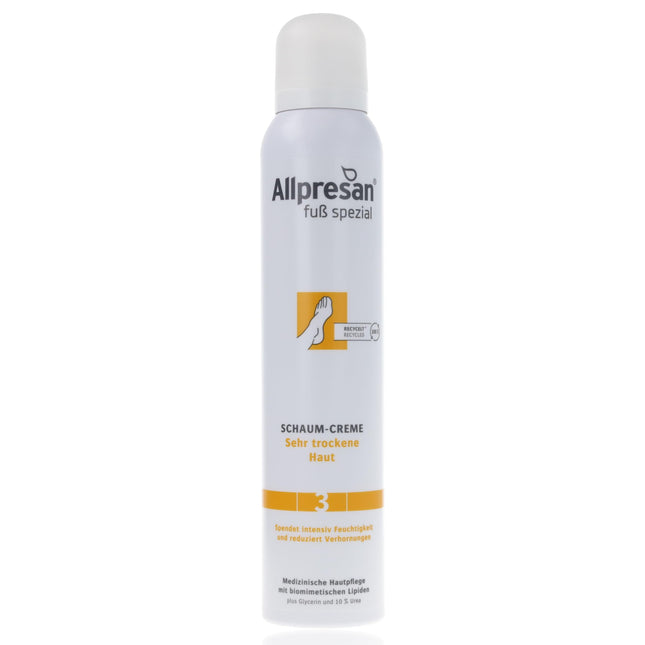 Allpresan Foot Special No. 3 Original putu krēms – ļoti sausu pēdu ikdienas kopšanai, vegāns, 200 ml