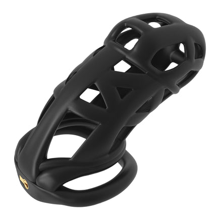 BDSMYOU 7.0 Cobra dzimumlocekļa būra šķīstības būris, 3D sveķu šķīstības būris vīriešiem, ar īpaši neredzamu slēdzeni un 4 sēklinieku gredzeniem, šķīstības josta vīriešiem, BDSM rotaļlietas, dzimumlocekļa būra dzimumloceklis (7.0, XXL)