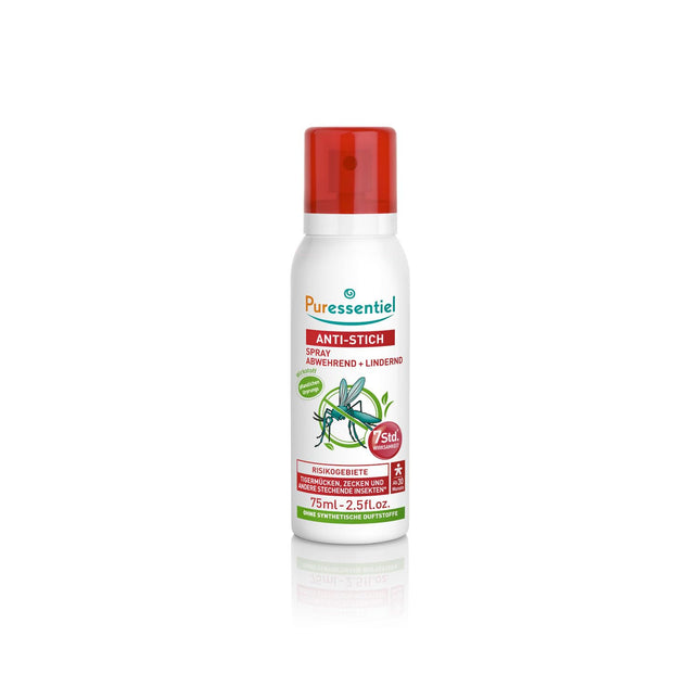 Puressentiel - pretkodienu atbaidīšanas un nomierinošs aerosols - mērenajiem un tropiskajiem apgabaliem - 100% dabīga aktīvā viela - 75 ml