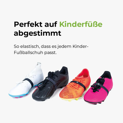 FUXSTAR — kurpju šņoru fiksācijas lente™ futbola zābakiem, kurpju šņoru turētājs pret nekārtīgām cilpām, pazīstams no profesionālo futbola nometnēm, izgatavots no ilgtspējīga rPET (3 pāri)