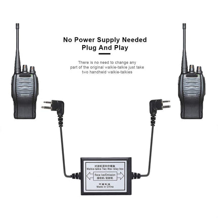 Hopcd K-Head rācijas divvirzienu releja kaste, vieda pārnēsājama divvirzienu radio atkārtotāja kaste, 5-8km/1-2km divvirzienu atkārtotāja kaste, K-Head radio atkārtotāja kaste, RPT-2K releja rācija