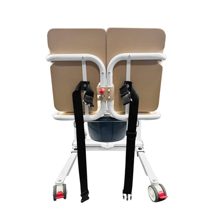 Pacientu pacēlājs mājām, hidrauliskais pārvietošanas krēsls vecāka gadagājuma un slimiem cilvēkiem, pacelšanas augstums 43–62 cm, 180° dalāms sēdeklis, ērta pārvietošana no gultām, dīvāniem un tualetēm