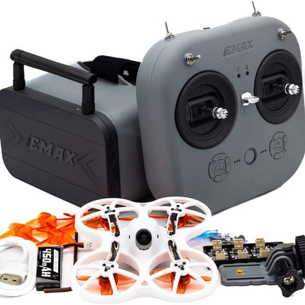 EMAX FPV drona EZ Pilot Pro RTF komplekts, pirmās personas skata droni ar 1200TVL E01 kameru, 25-100-200 VTX pārslēdzams, mini drons ar brillēm un E8 radio raidītāju bērniem, pieaugušajiem un iesācējiem