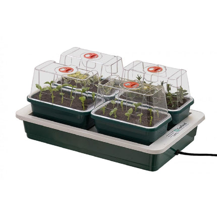 Garland elektriskā mini siltumnīca ar apsildi un ventilāciju, plastmasa, 4 daļas, 38,5 x 24 x 15,5 cm, dārzs