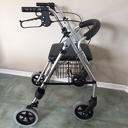 Trendmobil vieglais rollators LR 56 tikai 6,7 kg rollators, ieskaitot grozu un nūjas turētāju - pret caurduršanu izturīgas PU riepas