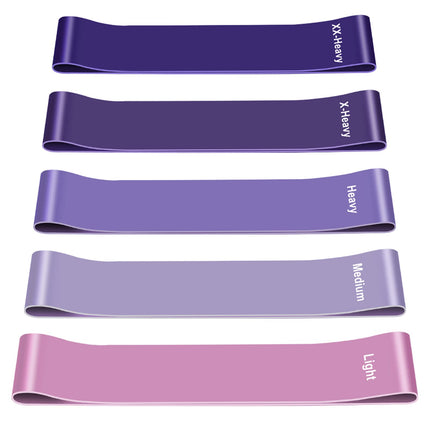 Fitnesa lentes [5 gabalu komplekts], 5 dažāda stipruma fitnesa lentes, ādai draudzīgas pretestības lentes, pretestības lentes ar pārnēsāšanas somu muskuļu veidošanai, jogai, pilates, krosfitam, kardio, vīriešiem un sievietēm