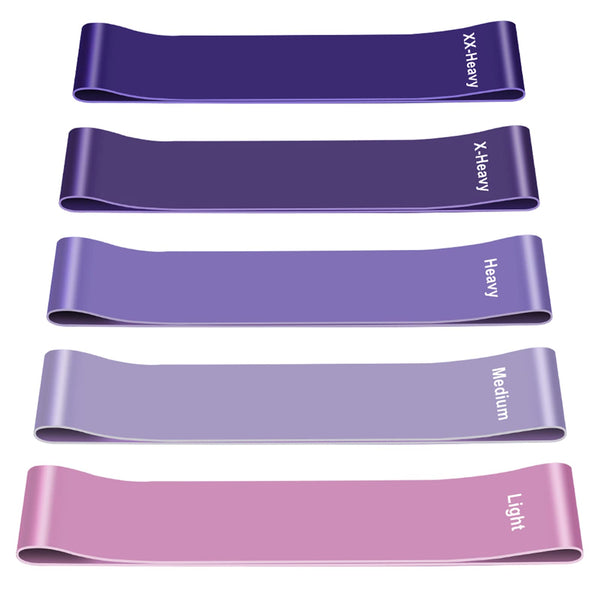 Fitnesa lentes [5 gabalu komplekts], 5 dažāda stipruma fitnesa lentes, ādai draudzīgas pretestības lentes, pretestības lentes ar pārnēsāšanas somu muskuļu veidošanai, jogai, pilates, krosfitam, kardio, vīriešiem un sievietēm