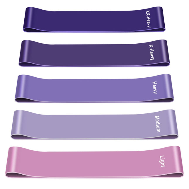 Fitnesa lentes [5 gabalu komplekts], 5 dažāda stipruma fitnesa lentes, ādai draudzīgas pretestības lentes, pretestības lentes ar pārnēsāšanas somu muskuļu veidošanai, jogai, pilates, krosfitam, kardio, vīriešiem un sievietēm