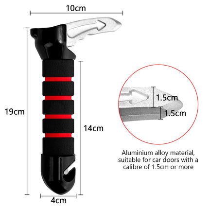 Ausstiegshilfe Auto, 2 Stück Einstiegshilfe Auto, 3 in 1 Multifunktional Auto Haltebügel, Fensterbrecher, Sicherheitsgurtschneider, Stützgriff Auto Ausstiegshilfe für Senioren, Behinderte, Schwangere