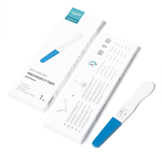 EUROPAPA® grūtniecības 1/2/3/4-PACK, agrīna grūtniecības tests, precizitāte virs 99%, jutība 25 mlU/ml, ātra noteikšana 5 minūtēs, hCG pašpārbaude
