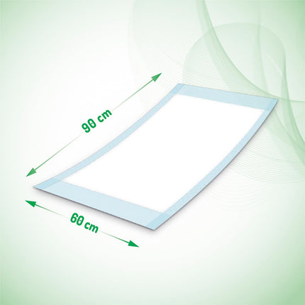 Absorbeo EXTRA gultas aizsargi, 30 iepakojumā, īpaši sauss efekts, pilnīga aizsardzība, hipoalerģiski, pilnībā elpojoši, izmērs 60 x 90 cm