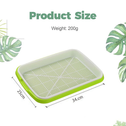 T TAKONE komplekts ar 2 kressalātu audzēšanas paplātēm, 32 cm, lielām diedzēšanas paplātēm. Ideāla dīgšanas kaste sēklu audzēšanas sākuma komplektam asniem, mikrozaļumiem un ūdenskresēm