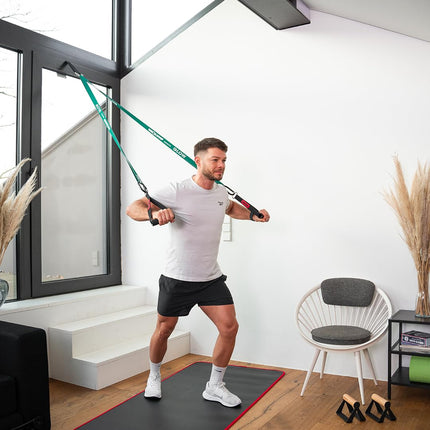 NEOLYMP fitnesa jostu komplekts no auduma - mazgājamas pretestības joslas, pretestības joslas, spēka treniņu komplekti, vingrošanas josla, ieskaitot e-grāmatu ar fitnesa joslu vingrinājumiem