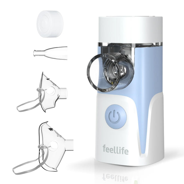 FEELLIFE inhalators, smidzinātājs, inhalators bērniem un pieaugušajiem, Air Aerogo sērija (zils)