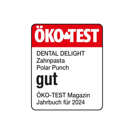 DENTAL DELIGHT Polar Punch zobu pasta (TESTA UZVARĒTĀJS), vegāniskā aromatizētā zobu pasta, zobu pasta (piparmētru, 4 iepakojums)