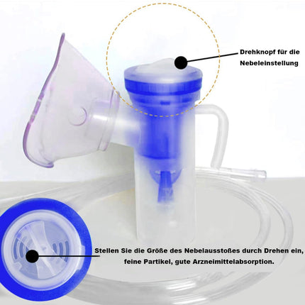 Inhalatora piederumi, pieaugušo smidzinātāja gaisa caurules iemutņa filtrs, piemērots visu veidu smidzinātāja inhalatoriem.