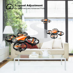 4DRC mini drons ar 720P HD kameru bērniem, FPV 2.4G WiFi, uzlabots propellera aizsargs, 3D apgriešana, cīņas režīms, gravitācijas indukcija, augstuma noturēšana, bezgalvas režīms, pacelšanās/nosēšanās ar vienu taustiņu.