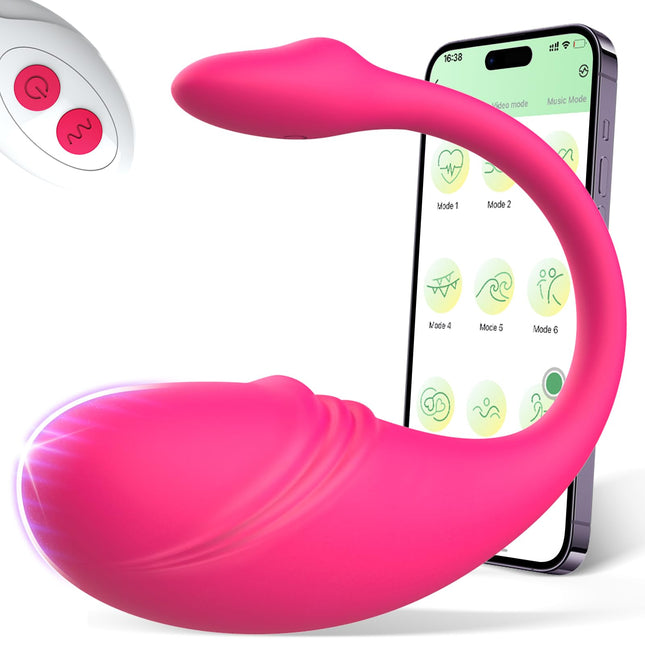 Vibrators ar tālvadības pulti, seksa rotaļlieta sievietēm, vibratoru komplekti sievietēm ar lietotni, seksa rotaļlietas pāriem, ekstrēmas seksa rotaļlietas, klusa vibrējoša ola, dildo seksa rotaļlietu komplekts sievietēm, klitors (rozā)