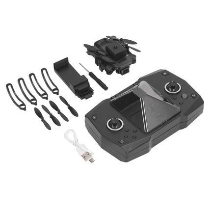 HD mini drons pieaugušajiem un iesācējiem, FPV droni ar augstuma noturēšanu, bezvadu salokāms kvadrokopters, pacelšanās ar vienu pogu, 3D pagriezieni, inteliģenta izvairīšanās, automātiska atgriešanās