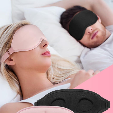 Aosun miega maska ​​sānu gulētājiem, 2 iepakojumi, uzlabota 3D miega acu maska ​​sievietēm un vīriešiem, 100% gaismu bloķējoša acu maska, miega maskas ar regulējamu elastīgo joslu un ausu aizbāžņiem ceļojumiem