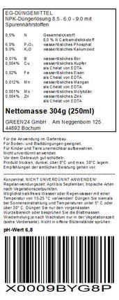 GREEN24 Palm Fertilizer Professional Line Weight Weight mēslojums palmām Sakņu mēslojums + Lapu mēslojums AUGSTĀS TEHNOLOĢIJAS!