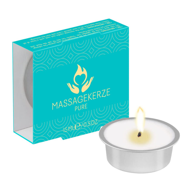 ICE masāžas svece ar juteklisku aromātu | Dabīgas sastāvdaļas erotiskajām masāžām | Kopjoša formula, kas ideāli piemērota kā dāvana | 15 ml