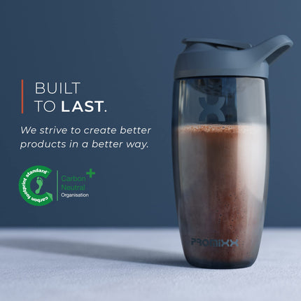 Promixx PURSUIT proteīna kratītājs – 700 ml augstākās kvalitātes kratītājs proteīna pulverim, uztura bagātinātājiem un pirms treniņa – necaurlaidīgs, bez BPA, viegli tīrāms – jūraszāļu zaļš