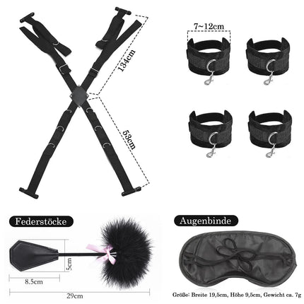 2023 Neu Liebesschaukel Sexschaukel Tür Kit mit Handschellen Sex Bett Fußfesseln & Augenmaske,BDSM Fesseln Sex Set Bondageset Fessel Set,BDSM Möbel Sex Möbel Sexspielzeug für Paare Extrem Sex