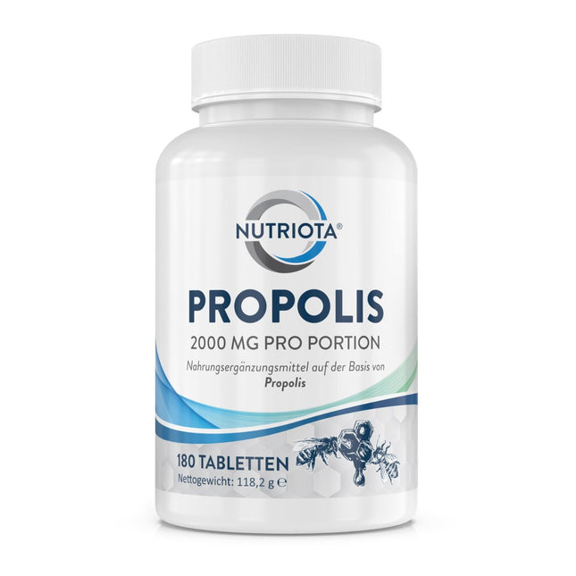 Propoliss 1000 mg | 180 lielas propolisa devas tabletes | Dabisks imūnsistēmas atbalsts, kakla sāpju mazināšana un spēcīgs antioksidants | Autors Aceso