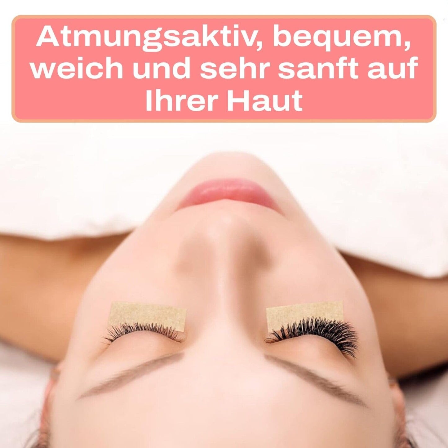 3M mikroporu lentes neausta plāksteris ādas krāsai ar uzklāšanas uzgaļiem no P-Beauty - medicīniskā līmlente skropstu pieaudzēšanai, ādas plāksteris hipoalerģisks, elpojošs, ūdensnecaurlaidīgs (1,25 cm x 9,14 m, 1 rullis)