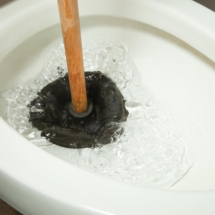 PARENCE.- Tualetes piesūceknis aizsprostojumu tīrīšanai - Efektīvs un izturīgs ar dabīga koka rokturi, ideāli piemērots aizsērējušu tualetes podu un cauruļu tīrīšanai