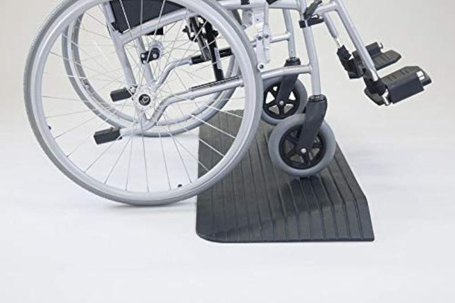 Ramp People gumijas sliekšņa rampa ratiņkrēsliem un skrejriteņiem 25 mm - 100 mm (100 mm augsta) piekļuves rampas apmales rampa sliekšņa rampa