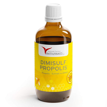 AKTIVAMED® Propolisa ekstrakts zaļais 20% izšķīdināts DMSO 100ml - ar C, E, B vitamīniem un biotīnu - labākā biškopības kvalitāte - PROPOLIS DIMISULF 100ml bez alkohola - bez piesārņotājiem - pieejami sertifikāti