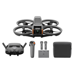 DJI Avata 2 Fly More Combo (3 akumulatori), FPV drons ar 4K kameru, maks. 69 minūtes. lidojuma laiks, akrobātika ar vienu pogas pieskārienu, kameras drons ar Goggles 3 un RC Motion 3, ar propelleru aizsargiem
