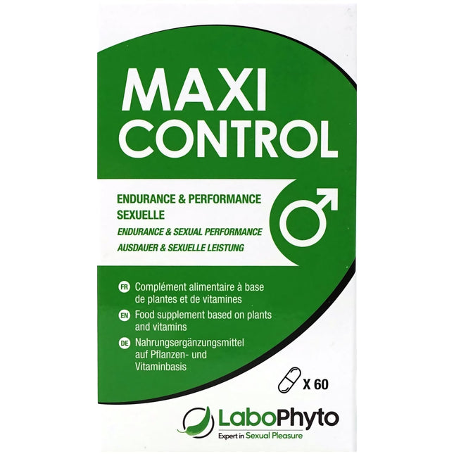 Labophyto MaxiControl Delay kapsulas – uztura bagātinātāji maksimālai pašapziņai un ilgstošai intimitātei – dabīgs uztura bagātinātājs vīriešiem, kuri vēlas vairāk – 60 kapsulas