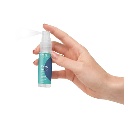 AMORELIE Care – aizkavējošais sprejs vīriešiem – vegānisks nomierinošs līdzeklis (20ml)