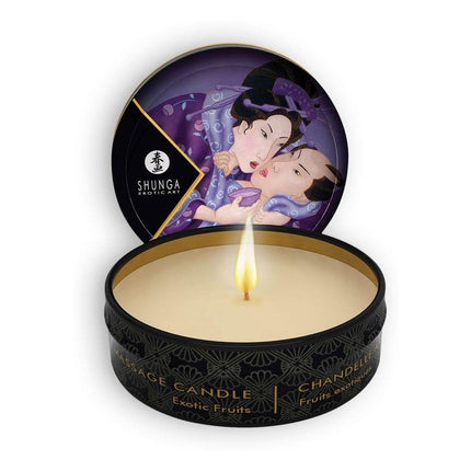 SHUNGA Masāžas svece Libido, eksotiski augļi, 30 ml