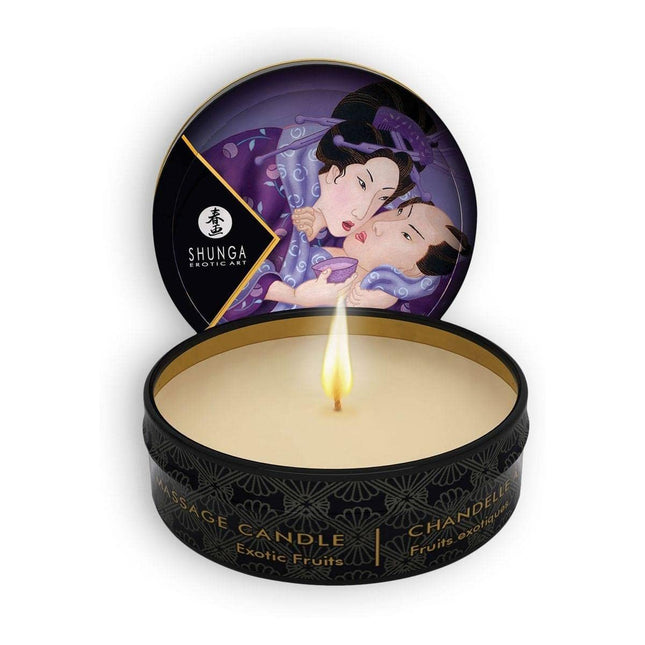 SHUNGA Masāžas svece Libido, eksotiski augļi, 30 ml