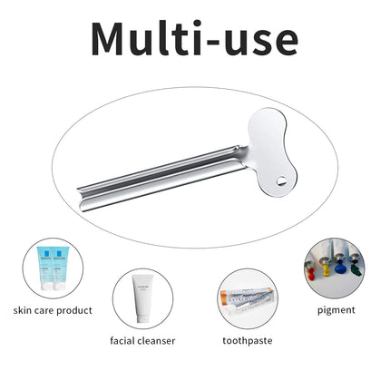 Newaner metāla cauruļu spiede 6 gabali, cauruļu spiede, nerūsējošā tērauda cauruļu spiede, zobu pastas spiede kosmētikai, apavu krēmam, matu krāsai, pigmentiem, piemērota virtuvei, vannas istabai, studijai