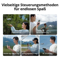 DJI Neo, mini drons ar 4K UHD kameru pieaugušajiem, 135 g sverošs pašlidojošs drons, kas seko jums, palaišana no rokas, objekta izsekošana, QuickShots, stabils video, iebūvēti propelleru aizsargi (bez kontroliera)
