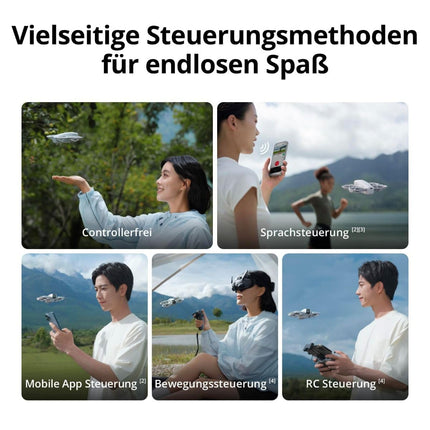 DJI Neo, mini drons ar 4K UHD kameru pieaugušajiem, 135 g sverošs pašlidojošs drons, kas seko jums, palaišana no rokas, objekta izsekošana, QuickShots, stabils video, iebūvēti propelleru aizsargi (bez kontroliera)