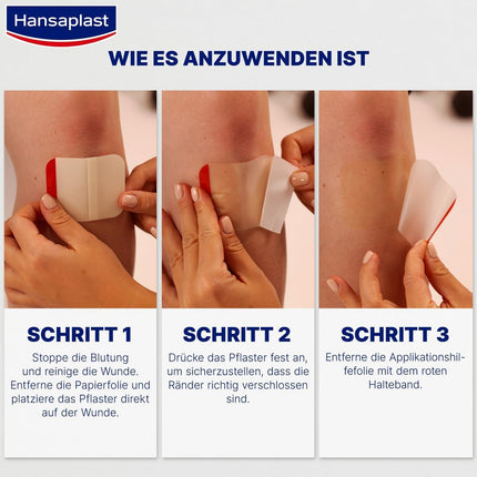 Hansaplast Plaster Second Skin Protection Regular (6 strēmeles), plāns un elastīgs hidrokoloīdais plāksteris ar dziedinošo kapsulu tehnoloģiju, ūdensizturīgs brūču plāksteris ar īpaši spēcīgu fiksāciju vismaz 72 stundas