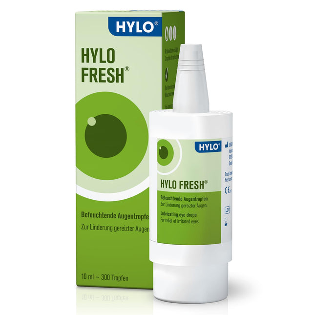 HYLO FRESH acu pilieni sausām acīm ar hialuronskābi un eifrāzijas mātes tinktūru, 10 ml