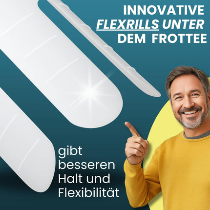 SOCKENHELD® 2-in-1 Premium zeķubikses – ar kabatu piekarināšanai papildu aizsardzībai un higiēnai – Ērtas savilcējstieni – Ideāli piemērotas senioriem, grūtniecēm un cilvēkiem ar ierobežotu kustību amplitūdu – 23 cm