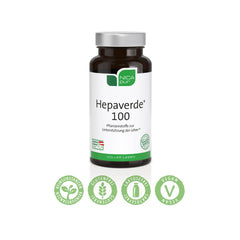 nicapur® Hepaverde® 100 I Ar piena dadzi un artišoku aknu atbalstam | Plus saulespuķu lecitīns