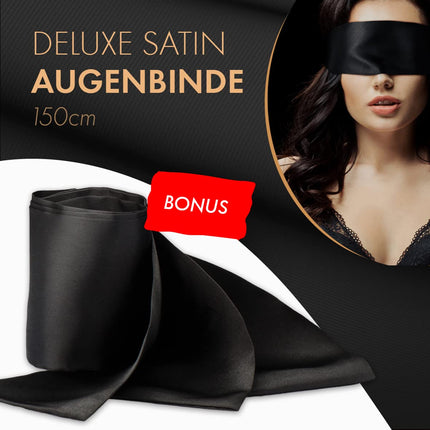 liebesfreunde® Bondage Set Bed Restraints Seksa rotaļlieta pāriem I Īpaši stabils BDSM bondage komplekts ar gultas ierobežojumiem, roku dzelžiem, aizsietām acīm