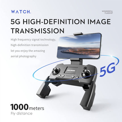 Goolsky drons ar kameru 6K LS-38 GPS 5G Wifi EIS bezkontaktu motors prettrīcēšanas stabilizators video antenas FPV kvadrokopters viedais sekošanas režīms dāvanas bērniem pieaugušajiem mugursomas iepakojums 2 baterijas