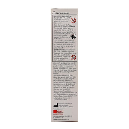 Mosquito med Lice šampūns 2x 100ml - cīnās ar galvas utīm un gnīdām | Ātri un efektīvi | Praktisks pielietojums | Utu līdzeklis | Utu ārstēšana | Vērtību komplekts plus Pharma Perle dāvanu izloze